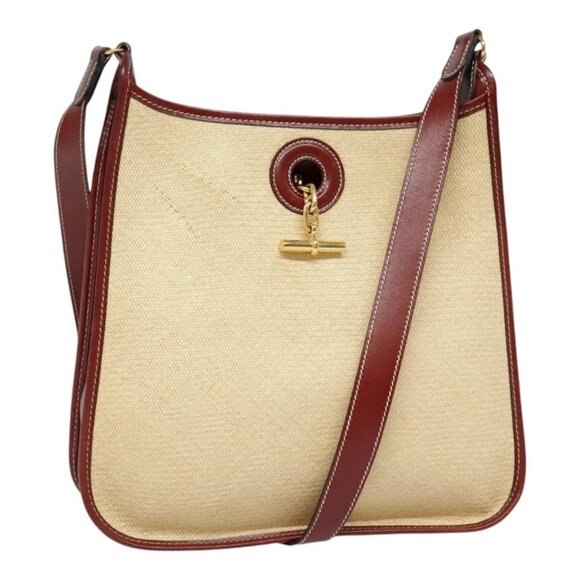HERMES Vespa PM Shoulder Bag Straw Beige Gold - Picture 1 of 16